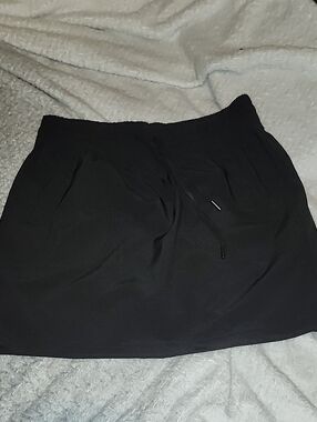 90 Degree By Reflex Black Elastic Waist Mini Skirt